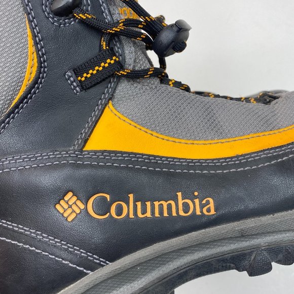 Columbia Youth Winter Trek Omni Grip size youth 4 in grey and orange winter boot - Picture 6 of 8